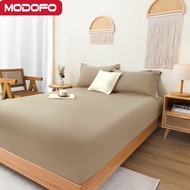 MODOFO Bedsheet For Air Bed Fully Garterized Queen Size Plain Canadian Cotton No Lukot & No Gusot