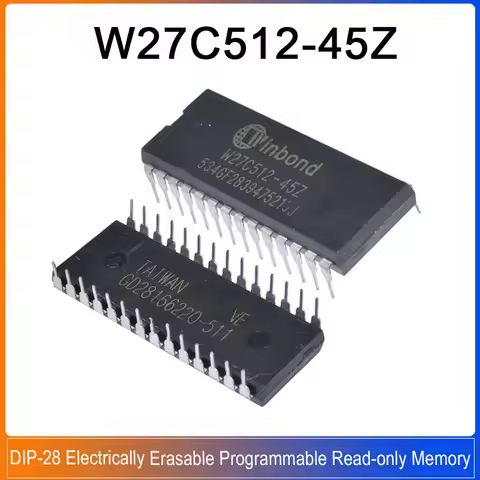 1-5PCS W27C512-45Z DIP-28 W27C512-45 W27C512 27C512 Electrically Erasable Programmable Read-only Mem