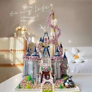 2023 Compatible with Microparticle Lego, Disney Castle Build2023 Compatible Particle Lego Disney Castle Building Blocks Girls Puzzle High Difficulty Assembly Toys