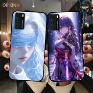 Huawei p40 glass phone case with beautiful anime gamer image