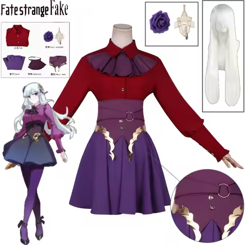 Ishtar Cosplay Costume Fate Strange Fake Ishtar Dress Wig Hair Accessory Set for Halloween Party Rol