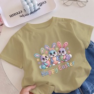 T shirt 100 % premium cotton baju happy easter budak 2/3 to 12/13 viral 2026