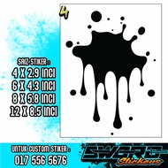 STIKER SPLASH 5 / STIKER TOMPOK AIR / STIKER PERCIK / STIKER TUTUP CALAR / STIKER KERETA / STIKER MO
