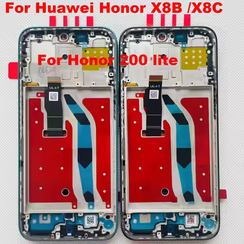 Original AMOLED 6.7'' For Huawei Honor X8B X8C ABR-LX1 Display LLY-LX1 LCD Screen Frame Touch Digiti