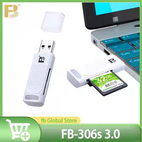 FB-306s 3.0 High-speed SD TF Card Reader Transmission Intelligent Portable Card Reader USB3.0 2-in-1