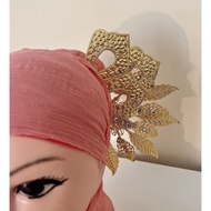 Ready stok:/ cucuk sanggul bertudung pattern sudu/traditional wedding Khawin headgear/ thema traditional Malay accessory