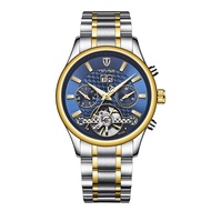 ]Đồng hồ nam Tevise T8122C cơ lộ máy chạy full kim (Fullbox)