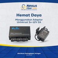 HTB Pontianak Eterlink 3 FO 2 LAN - Fullset + Adapter Managed Switch Network Switch