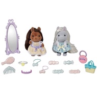 Sylvanian Families Hair Salon "Stylish Pony Friends Set" F-17 ST Mark Certified 3 Years and Over Toy Doll House Sylvanian Families Epoch Co., Ltd. EPOCH