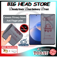 Privacy Ceramic Film Screen Protector Vivo Y29s/Y29t/Y04/Y29/Y39/Y19s Pro/Y28s/Y18/Y36/Y16/Y17/T1x