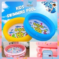🐳3 Rings 2 Rings Inflatable Round Pool Kids Swimming Pool Kolam Mandi Renang Bulat