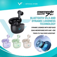Vinnfier Momento Pro 7 BT True Wireless Earbuds | Quad-Mic ENC | ANC | 20 H Playtime | Bluetooth V6.