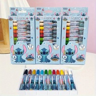 Crayon Oil Pastel Stitch Capybara 12 Colors