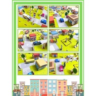 DIY Paper Craft Diorama Model City Building Theme