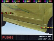 PU2089 Toyota Avanza 2006 Face Lift PU Side Skirt OEM Body kit Bodykit