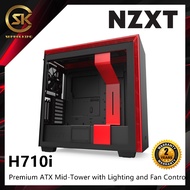NZXT H710i Premium ATX Mid-Tower with Lighting and Fan Control Gaming Case ( Matte Black/Red)