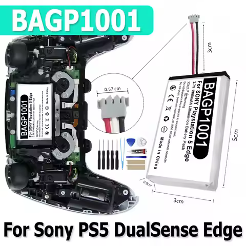 Perfine DualSense Edge Controller New Battery for SONY PS5 Edge; Playstation 5 Edge Batteries NOT fo