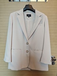 G2000 女裝 Relax Fit 西裝外套 淺米色 36