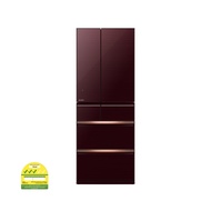 MITSUBISHI MR-WX60G-BR-P 588L 6 DOOR FRIDGE GLASS BROWN 3 TICKS W685xH1821xD738MM 1 YEAR WARRANTY BY