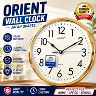 Genuine Orient Wall Clock Gold High Quality *Jam Dinding Original Orient Quartz