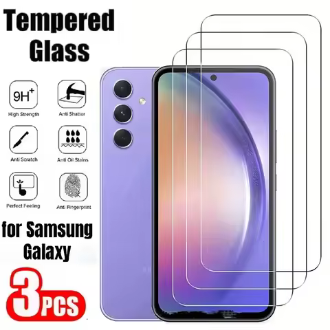 3Pcs Tempered Glass For Samsung Galaxy A21S A12 A04S A10S A30S A05S A10 A40 A70 Screen Protector Sam