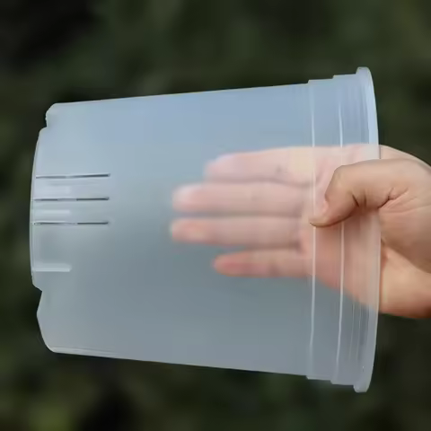 Transparent Orchid Pot Plastic Orchid Planters Clear Nursery Plant Pots with Drainage Holes Seedling