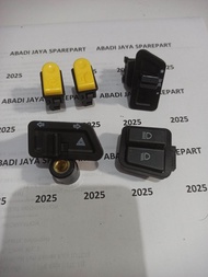 SAKLAR SET KARISMA SEN HAZARD + FLASHER CR7 TOMBOL KARISMA SEIN HAZARD