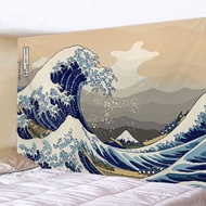 Japanese background tapestry for home, bedroom, and living room decoration