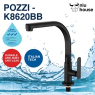 Kitchen sink tap Matt Black K8620BB Pozzi