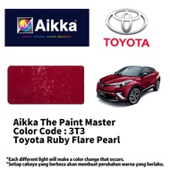 AIKKA AUTOMOTIVE PAINT / TOYOTA 3T3 / RUBY FLARE PEARL / 2K CAR PAINT / TOUCH UP PAINT / DIY CAT SPR