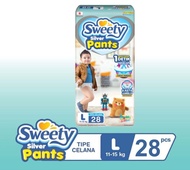 Pampers Promo Sweety Silver Pants Popok Bayi L28 / TERMURAH Pampers Murah Pampers Promo Sweety Silve