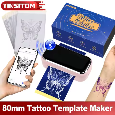 80mm Mini Tattoo Stencil Transfer Printer Portable Thermal Stencil Line Photo Drawing Printing Maker