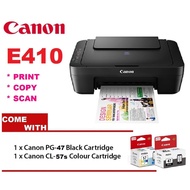 Canon Pixma E410 Ink Efficient 3 in 1 Inkjet Printer (Print, Scan & Copy)