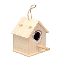 Breeding Box Tiger Skin Peony Xuanfeng Parrot Small House Solid Wood Bird Nest Hanging Nest Warm Bird Cage Accessories/Pet Bird Parrot Nesting Cage Bird House Cage Breeding