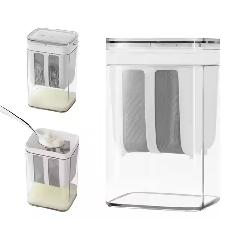 1100ml Yogurt Filter Multifuction Yoghurt Maker Strainer with Fine Mesh Bag and Lid for Thick Greek 