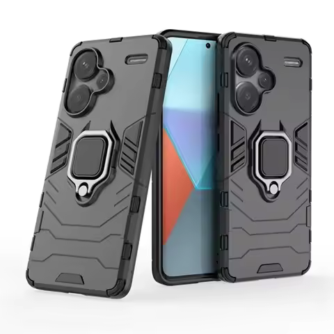 Kickstand Armor Cover For Xiaomi Redmi Note 13 12 10 11 Pro Plus 12S 10S 11S 5G Silicon Shockproof C
