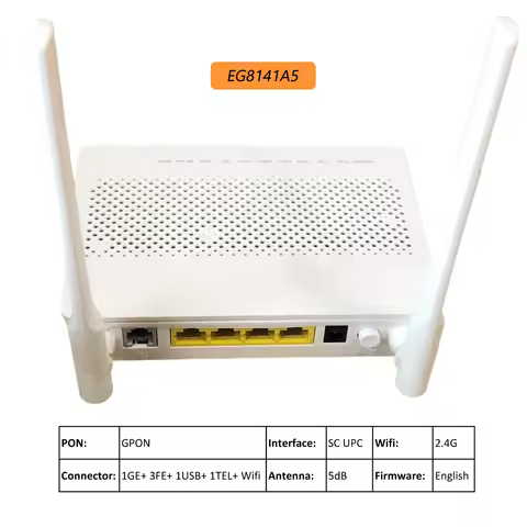 New GPON EPON ONT Modem FTTH 1GE+3FE+1USB+1TEL+WiFi Terminal HG8546M HS8545M5 EG8141A5 HG8347R HG832