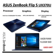 ASUS ZenBook Flip S UX370 Intel Core i5-8250U Processor (up to 3.4 GHz)13.3" FHD Touch Screen Laptop
