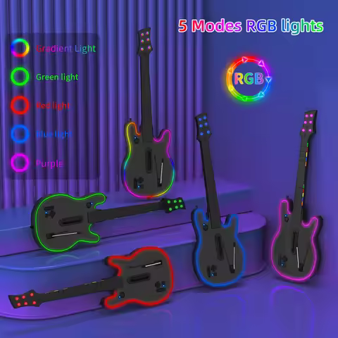 2.4G Wireless Guitar Hero Controller for PS3 PS4 PC Guitar Hero Clone Hero Rock Band Guitar Hero Gam