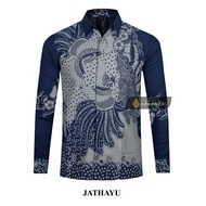 KEMEJA Original JATHAYU Batik Shirt With JATHAYU Motif, Men's Batik Shirt For Men, Slimfit, Full Layer, Long Sleeve