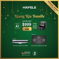 [Riang Ria Bundle A1] Hafele 90cm Semi Integrated Hood + 86cm 3 Burner Gas Hob (PUB) (538.61.951)
