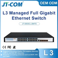 28-Port Gigabit L3 Managed Switch 24 port gigabit rj45 Port And 4 gigabit SFP Port  Enterprise level