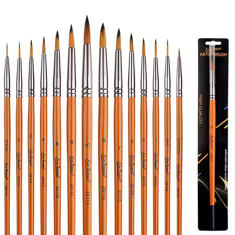 Nylon Hair Brush Painting Pen Fine Hand-painted Thin Hook Line Pen Drawing Art Pen 0# 00# 000# 0000#