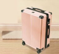[茱萸粉 9062 拉鍊款26寸]鋁框拉桿萬向輪行李箱