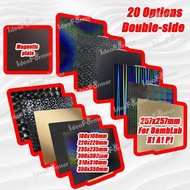 TA PEI PEO PET Build Plate For Bambu Lab X1 P1P H1H Build Plate 220 235 257 310 PEI PEY Magnetic Bui