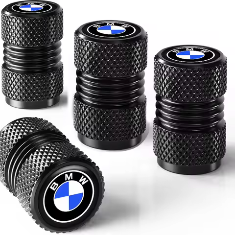 Car Tire Valve Plastic Black Bike Tyre Valve Caps Decal Cover For BMW X1 X2 X3 X5 X6 X7 G30 G20 G32 