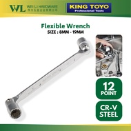 KING TOYO 12Point Double End Flexible Socket Wrench / Adjustable Double Socket Wrench / Socket Spann