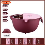 [Local Seller] Multi-functional kitchen tool Vegetable Chopper and Cutter with Drain Basket Bowl Was