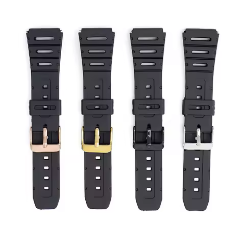 16mm 18mm 20mm Resin Strap for Casio CA-53W CA-61 FT-100W W-720 F-108W F-91 Men Universal Sport Wate