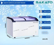 SAKATO Curved Glass Door Freezer [DELIVERY - KLANG VALLEY] - 350L